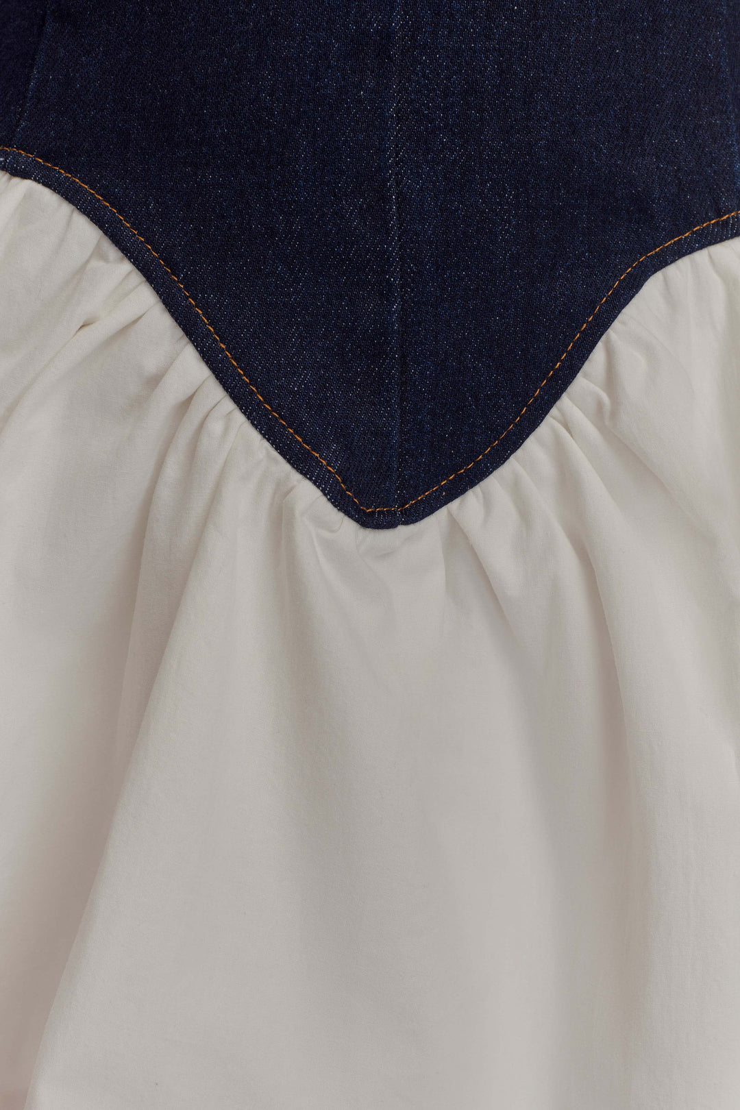 Merlyn İndigo Mavi Denim Pamuk Mini Elbise