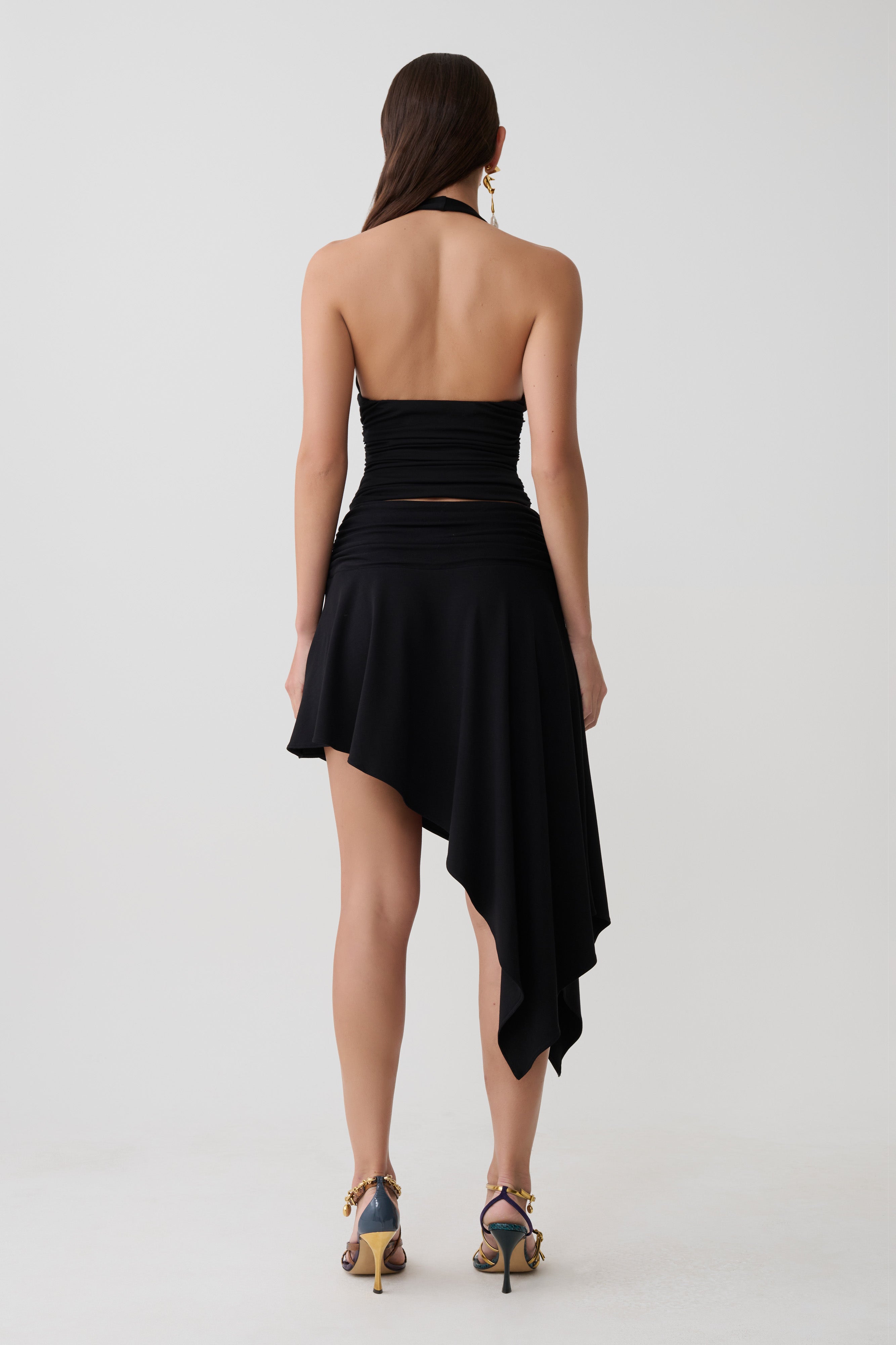 Peregrine Siyah Modal Top - Şık ve Rahat Halter Bluz