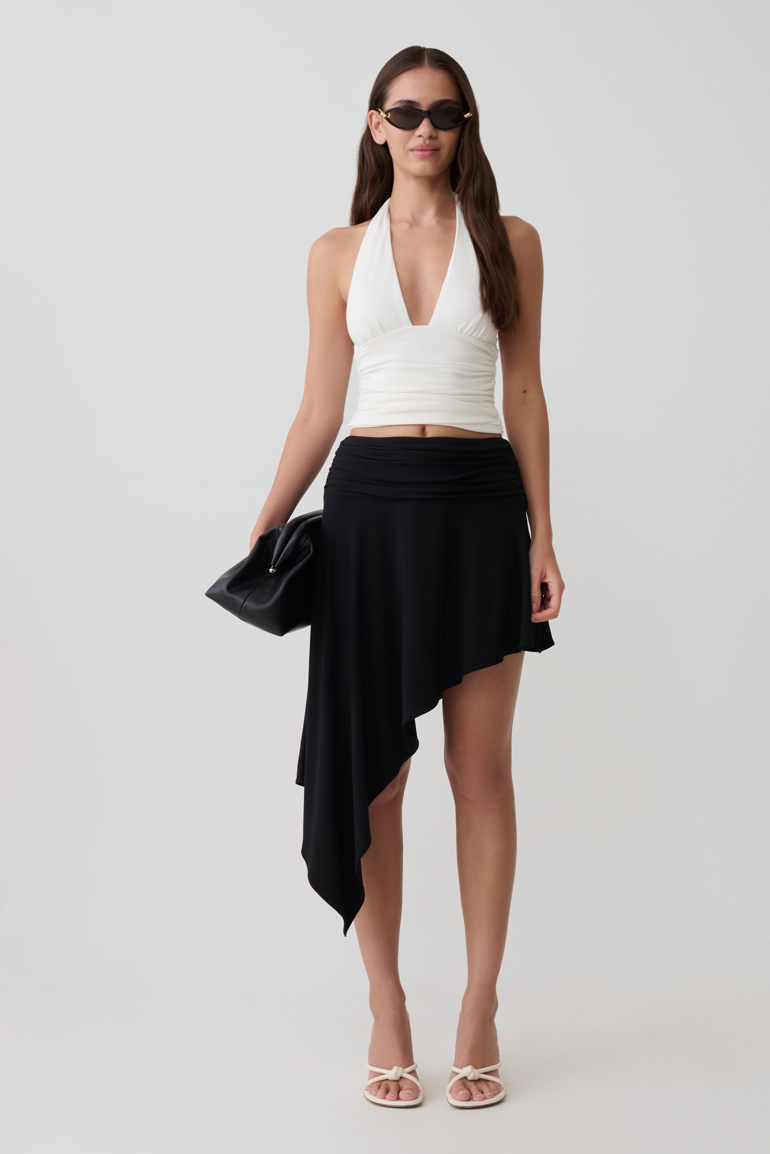 Peregrine Modal Top - Beyaz Halter Tasarım