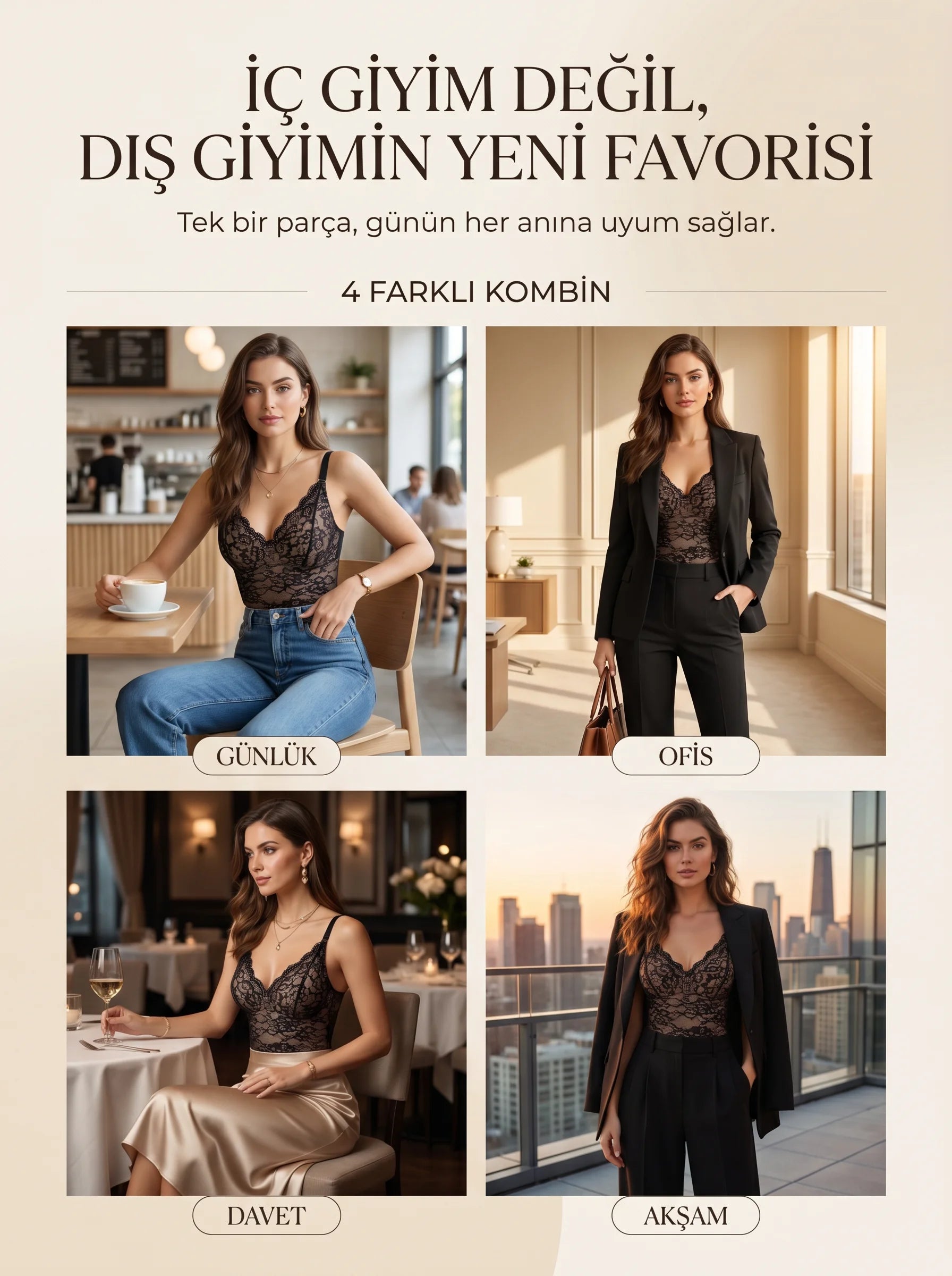 Korse Etkili Şekillendirici Dantel Bodysuit