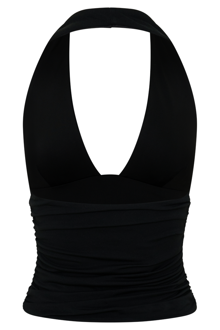 Peregrine Siyah Modal Top - Şık ve Rahat Halter Bluz
