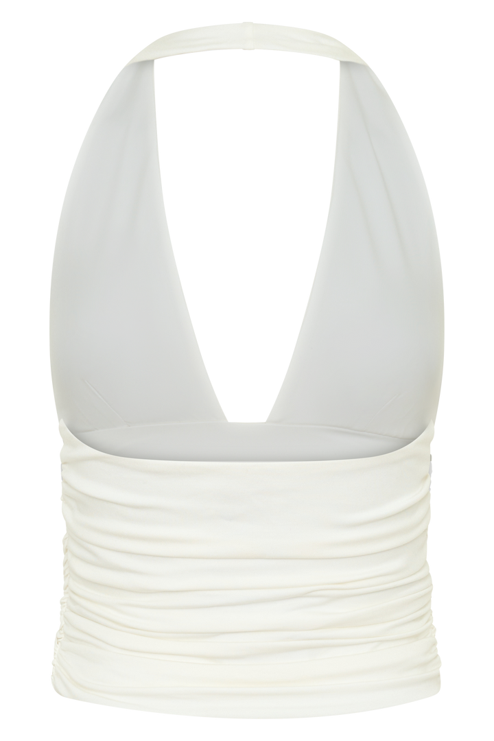Peregrine Modal Top - Beyaz Halter Tasarım