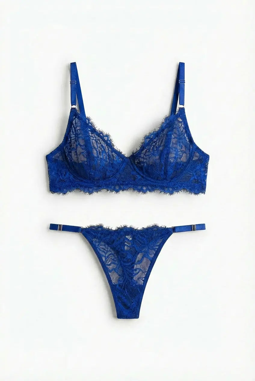 Femme Atelier Mavi Lingerie Takımı - Şıklığın Adresi