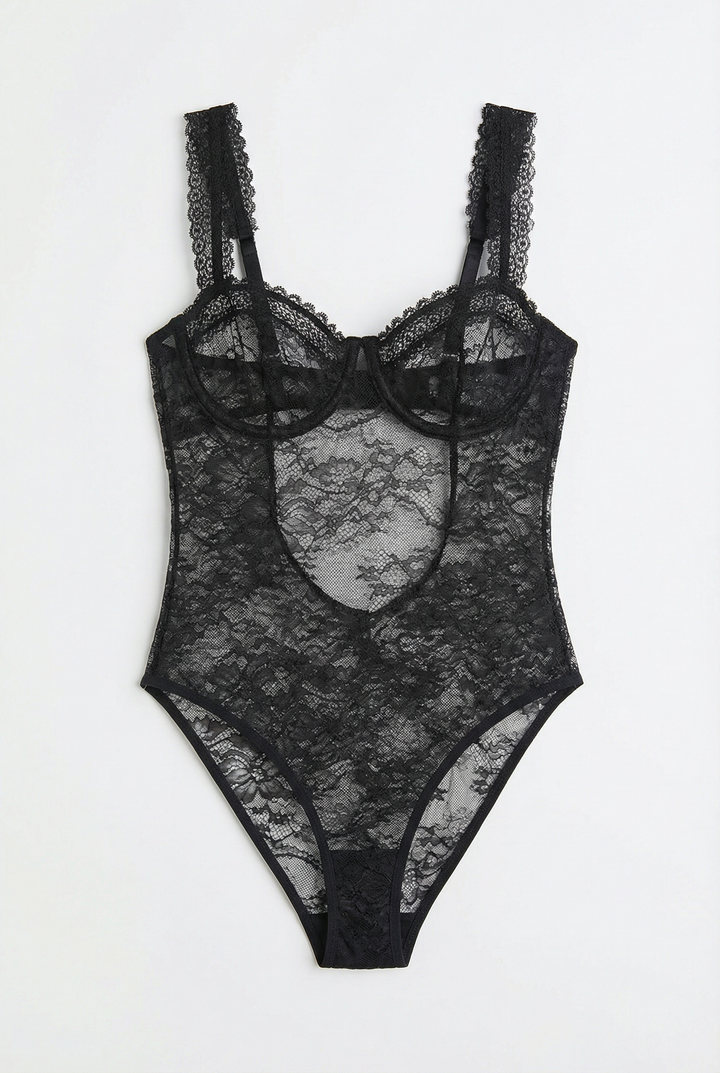 Marseille Dantel Bodysuit - Şık ve Zarif Tasarım