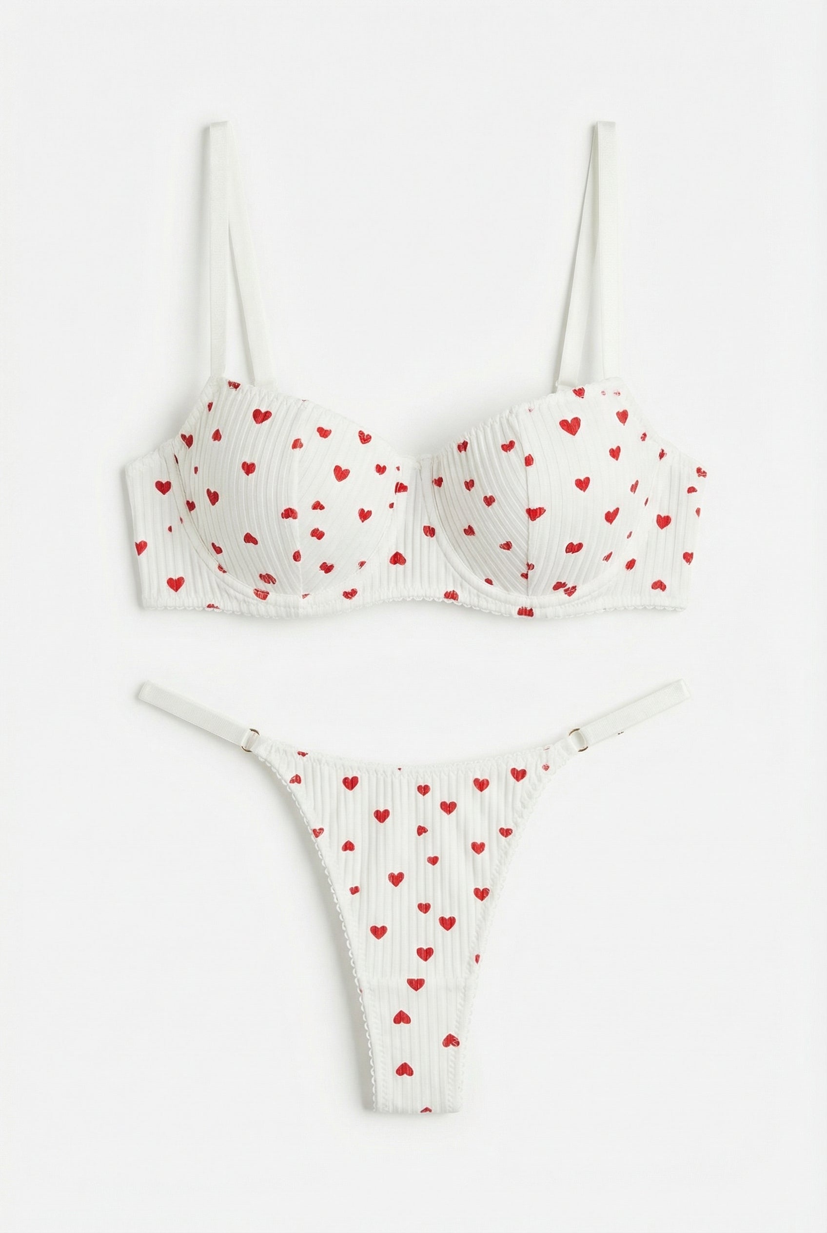 Petite Amour Dantel Lingerie Seti - Balconette & İnce Tanga
