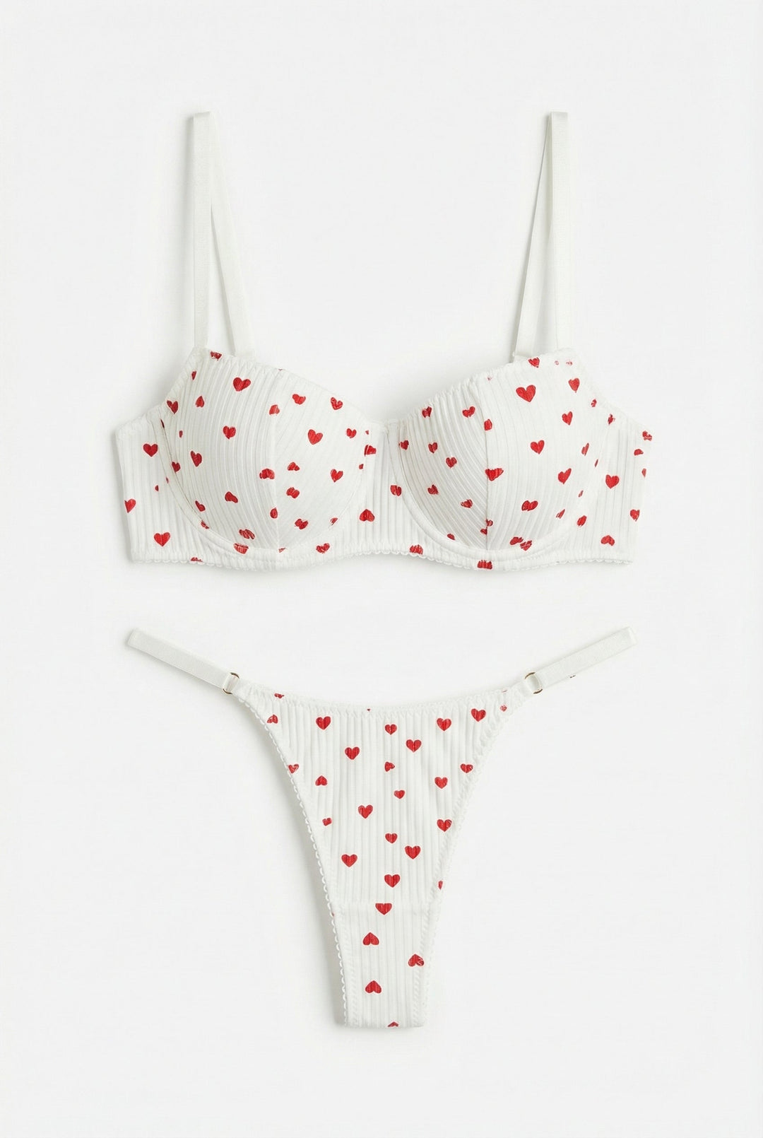 Petite Amour Dantel Lingerie Seti - Balconette &amp; İnce Tanga